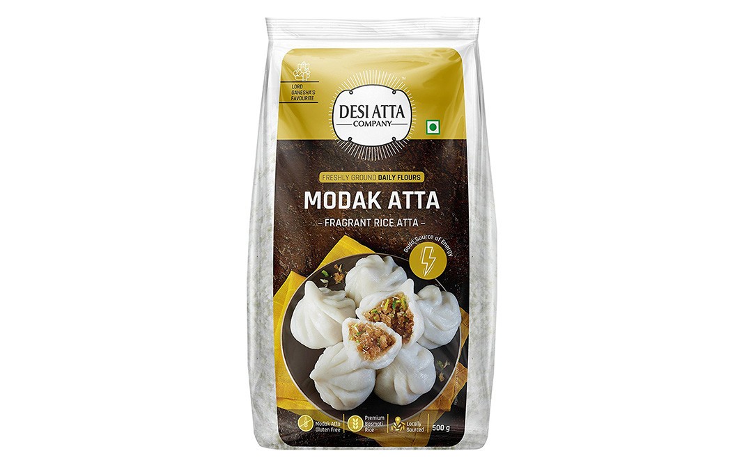 Desi Atta Modak Atta - Fragrant Rice Atta   Pack  500 grams